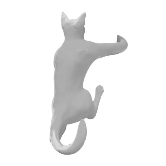 Long-Armed Cat Hook 3D Printed Climbing Cat Keys Headset Trinkets Hanger Home Office Simulation Animal Hanging Decoration