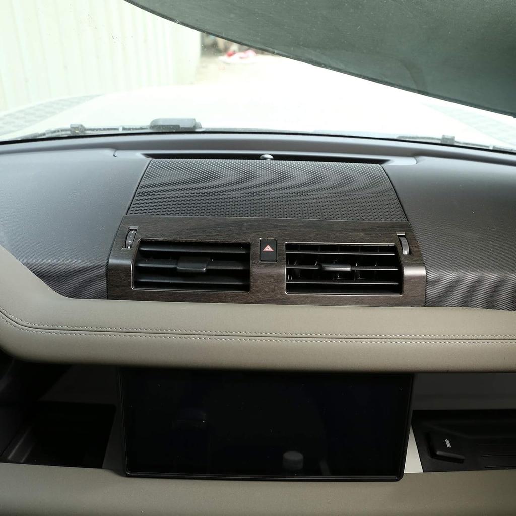 1pcs ABS Car Interior Center Console Air Conditioning Vent Cover Trim for Land Rover Defender 110 2020 (Carbon Fiber Style)