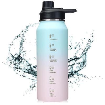 BottHealth 1 Liter Insulated Water Bottle, SUS304 Stainless Steel Vacuum Insulated, Direct Drinking, Leak-Proof, Wide Mouth, Portable,