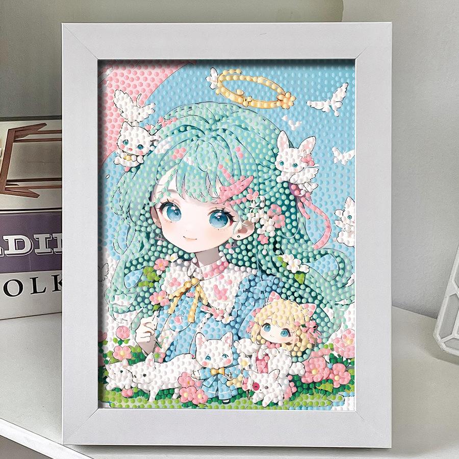 Diy Diamond Sticker Cartoon Princess Cute Girl Girl Wind Give Friends And Girlfriends Handmade Gifts