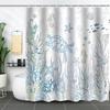 Shower Curtain Waterproof And Mildew-Proof Digital Printing Starfish Shell Shower Curtain Bathroom Partition Curtain Free Punching