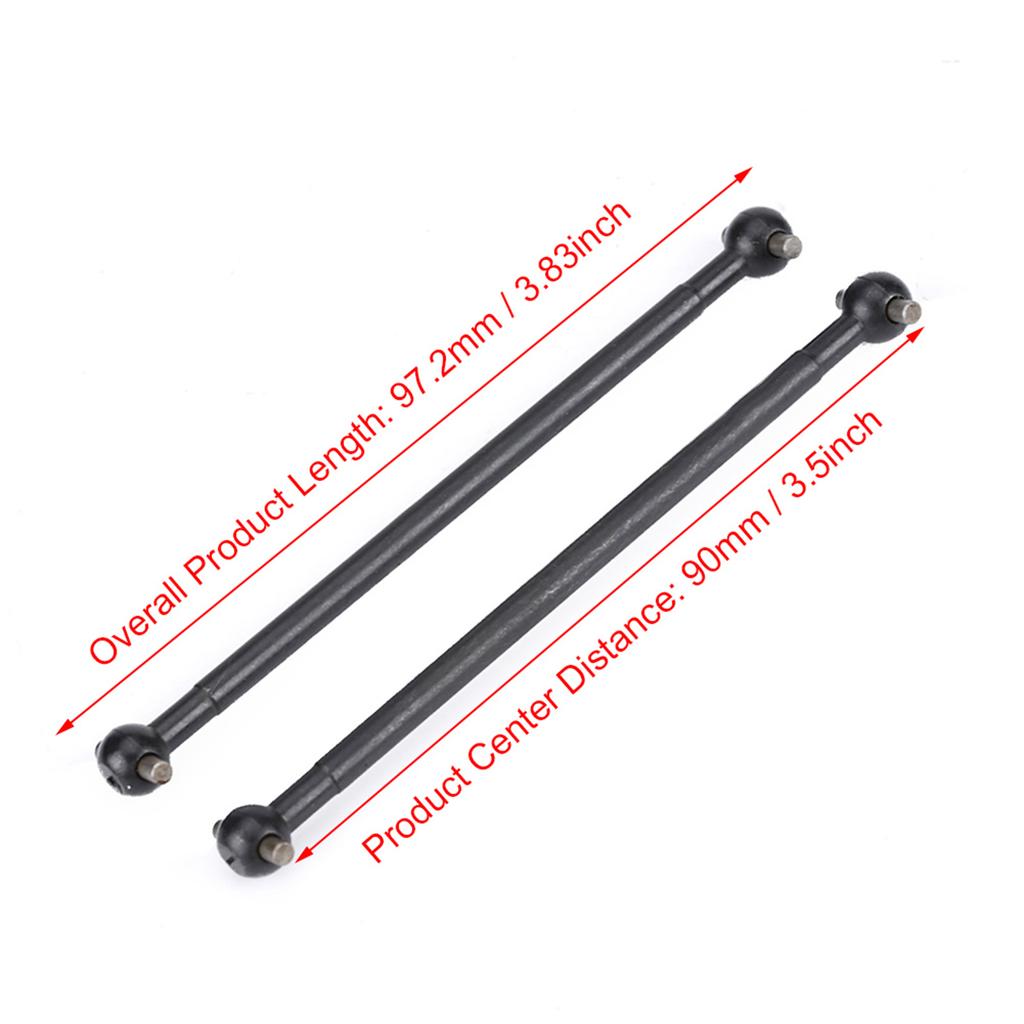 2pcs 51mm Metal RC Car Universal Driving Shaft Dog Bone Replacement Fit for HS 18301 18302 18311 18312 1/18 RC Car Accessory