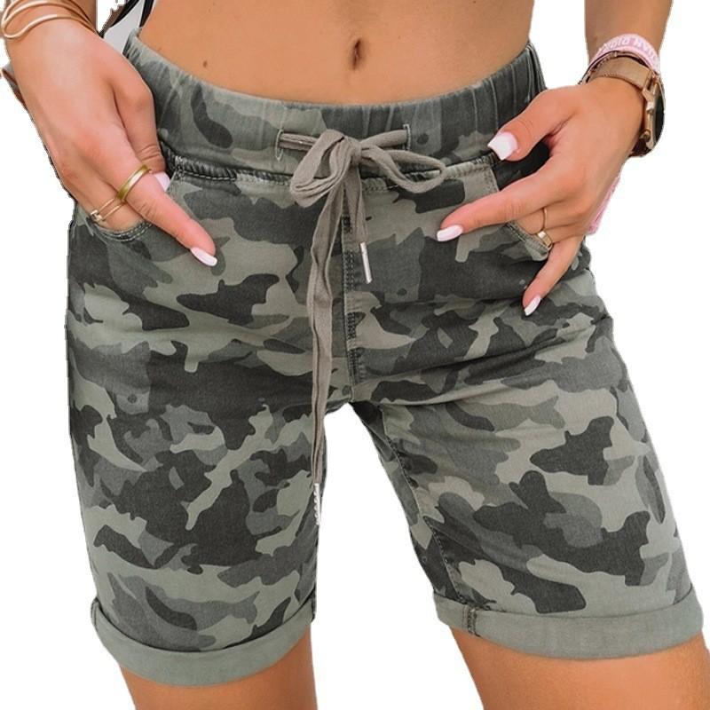 Ladies  Casual  Versatile Fashionable Denim Shorts L