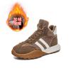 Leather High-top Little White Shoes Winter New Warm Dad Shoes Women Versatile Casual Women