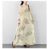 DIMANAF New 2026 Women Plus Size Summer Beach Lady Long Dress Vest Sleeveless Maxi Floral Print Sundress Loose Oversize Clothing