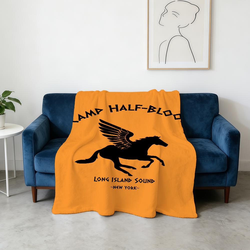 Blanket J-Jackson Camp Super Warm Comfortable Plush Throw Blanket Half-Blood P-Percy Child Home Sofa Bedroom Gift