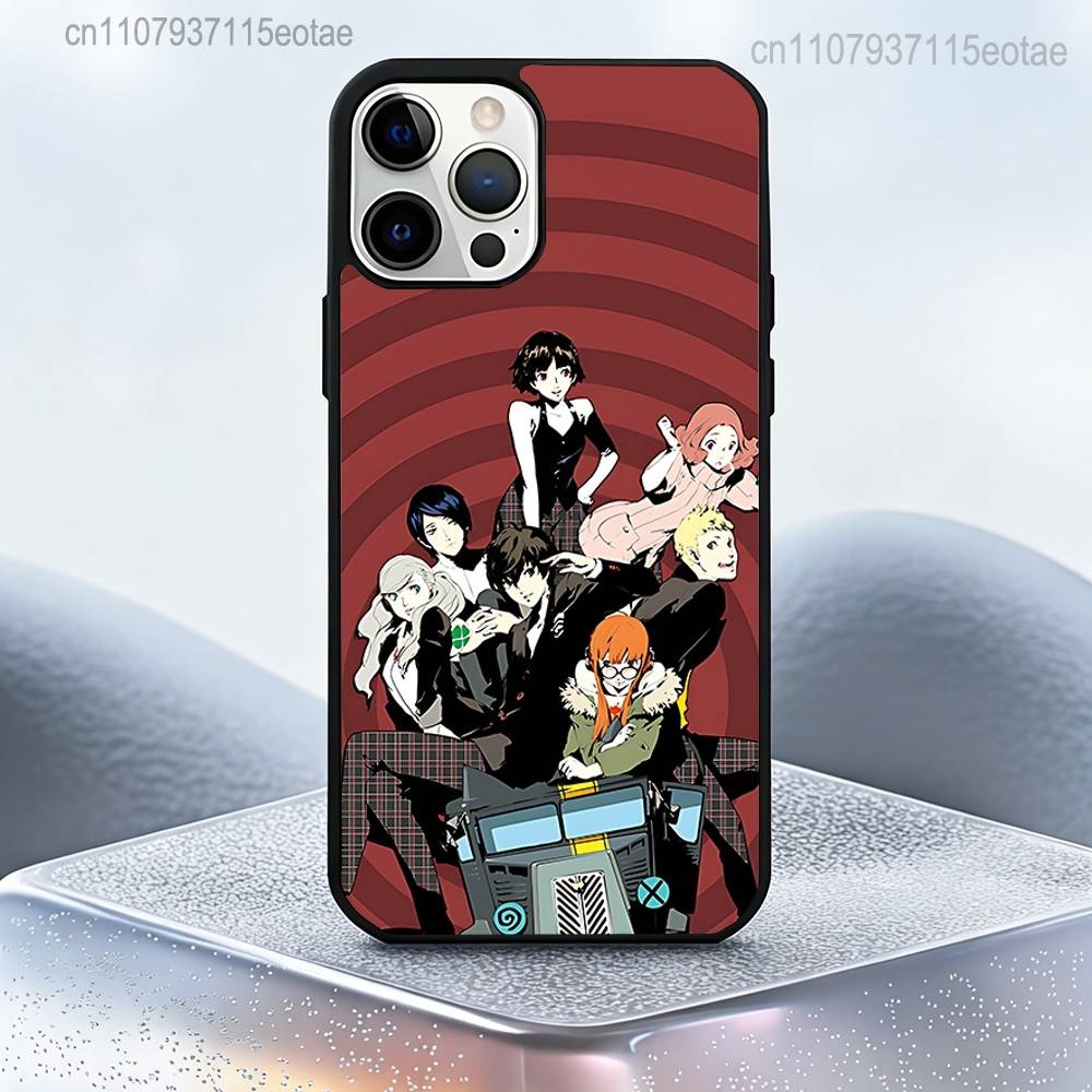 Spiel P-Persona 5 Magnetische Hülle: Kompatibel mit iPhone 17,16,15,14,13,12,11,Pro,Max,Plus,Mini,SE4,E