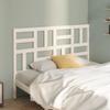 VidaXL Headboard White 126x4x104 Cm Solid Pine Wood 818181