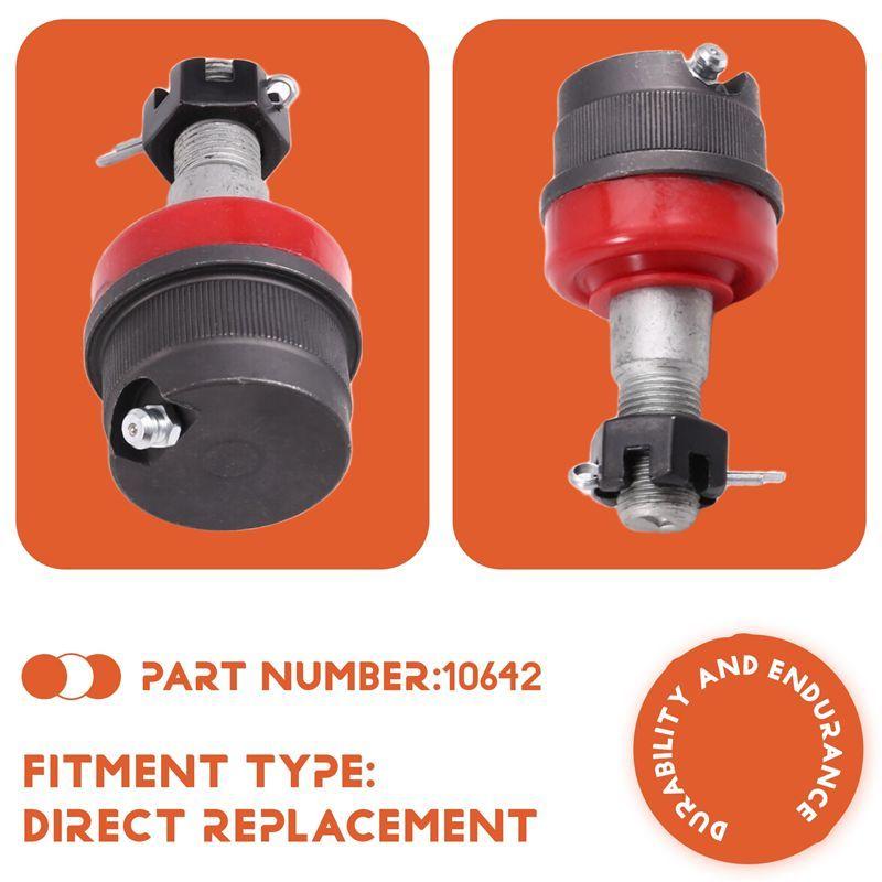 L16A-4Pcs Heavy Duty Replacement Ball Joints Set For Jeep TJ/XJ/YJ/ZJ/MJ 1987-2006