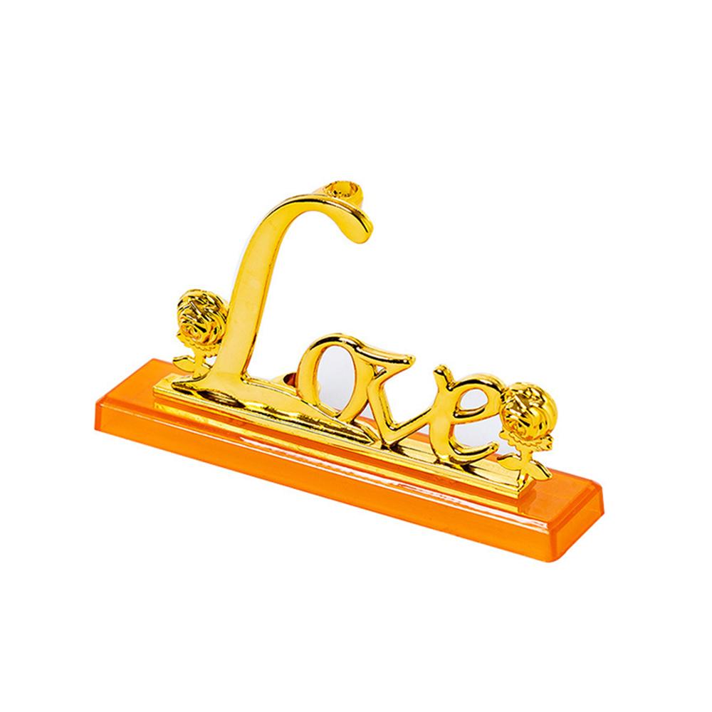 Gold Foil Rose Base Love Plastic Base Art Home Goods Base Ornament