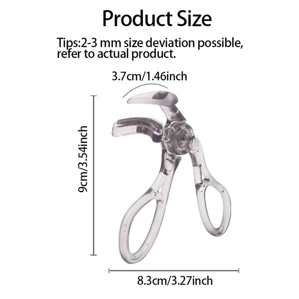 Dual-Type Eyelash Curler with Comb – Wide & Partial Clip Options, Waterproof, Long-Lasting, Natural Curl, Unisex Certified