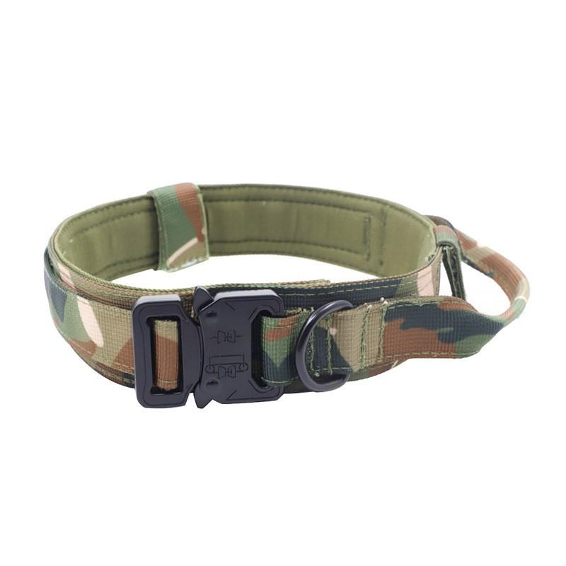 Tactical Nylon Dog Collar Military Training Medium Large Dogs Outdoor Pet
