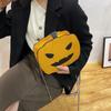Funny Pumpkin Bun Halloween Bun Versatile Crowd Design Fashion Chain Bag Cute Personalized Creative Women's Bag Handbags