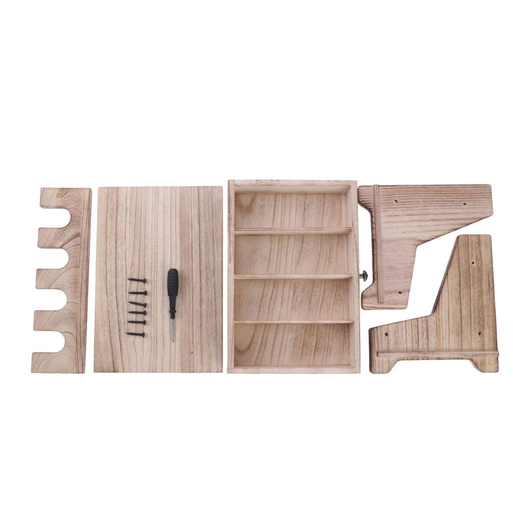 Gewehrkolben Schaftkappe Schrank Organizer Holz Pistolenständer Ausstellungsständer 4 Schlitze/6 Schlitze Pistolenhalter Sichere Organizer