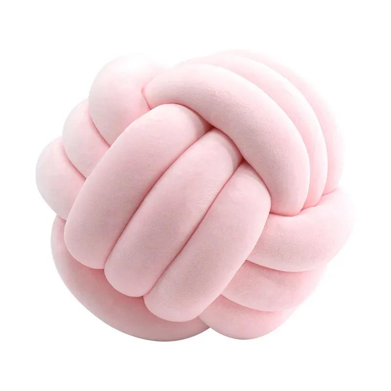 Round Knot Pillow Ball Aesthetic Ultra Soft Plush Sofa Pillows Living Room Decorative Creative Weave Throw Cushion Office Chair