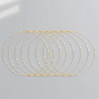 

5Pcs Dreamcatcher Rings Metal Craft Hoops for DIY Decorations Wear-Resistant Round Metal Rings for Tassel and Plant Hanger 20X20X0.3CM
