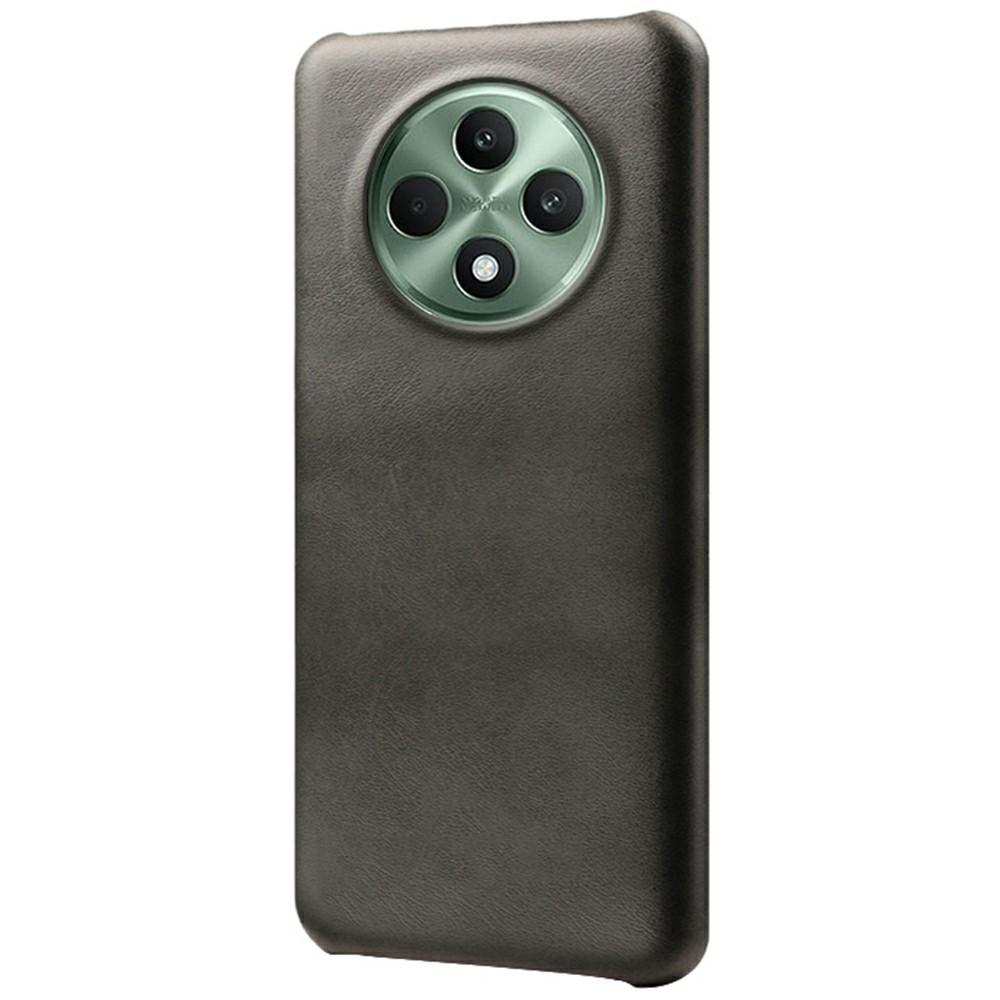 For Oppo Reno12 F 5G Case Calf Texture PU Leather Hard PC Protective Phone Cover