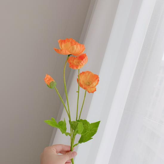Korean Artificial Corn Poppy Bouquet - Room Decor & Photo Props