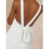 Export Single Lu's Home Bows Sexy Banquet Party Lady Socialite Light Wedding Dress Open Back Fashion Dress Dress