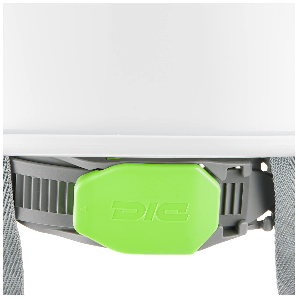 DIC Plastics Helmet with Clear Protective and Styrofoam AA11EVO-CSW Vents, Peak, Shield, Liner, White/Blue (AA11-CSW-HA6E2-A11-WH-BL)