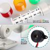 LED Signal Tower Light 3 Tier Red Yellow Green IP54 Foldable Industrial Warning Lamp with Buzzer DC24V