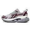 Li Ning Yixing 5 Versatile Retro Dad Shoes Shock Absorption Wear Resistant Non Slip Support Low Top Casual Shoes Men Sneakers Gray Red White AGCT351-4