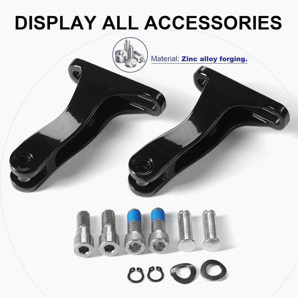 Black Passenger Footpeg Mounting Hook Bracket Fit For Harley Street Glide Flhx Road Glide Road King Flhr 2014-2024