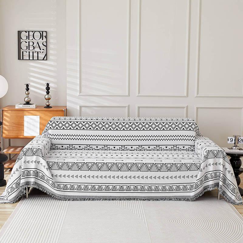 

Чехол для дивана из синели с радужными линиями, тканевый чехол для дивана, полное покрытие, универсальный чехол для дивана, пыленепроницаемый чехол для диванной подушки 180x130cm