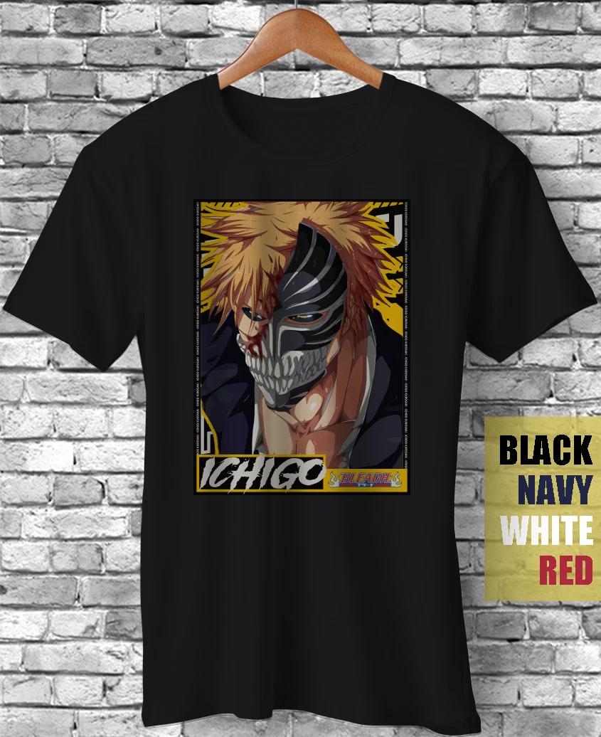 Ichigo Kurosaki Bleach Anime Manga Byakuya Kenpachi Funny Gift Unisex T-Shirt XXXL