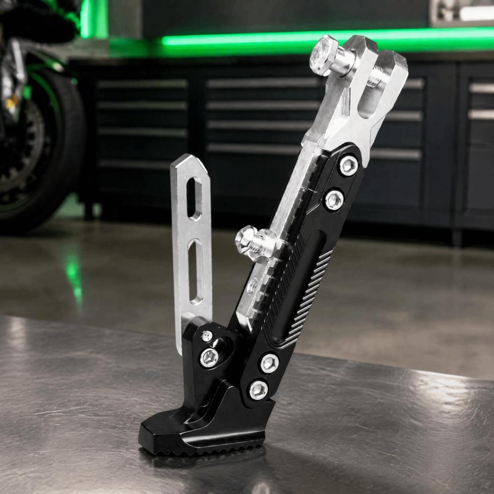 Universal Fit Side Parking Bracket CNC Aluminum Alloy Electric Scooter Kickstand For Motorcycle