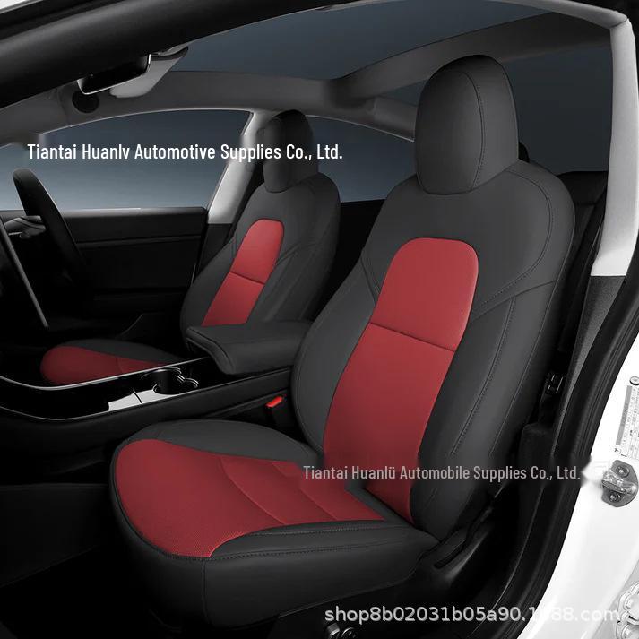Exclusive Nappa Leather Seat Covers for Tesla Model S/3/X/Y - White MODEL Y