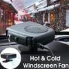 2IN1Car Heater&Cooling Fan 12V 120W/24V 200W Portable Electric Windshield Defroster Defogger Demister,Anti-Fog Heating Dryer