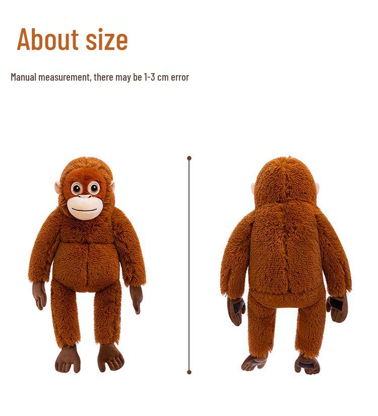Gorilla Plush Toy: Long-Armed Monkey Soothing Pillow