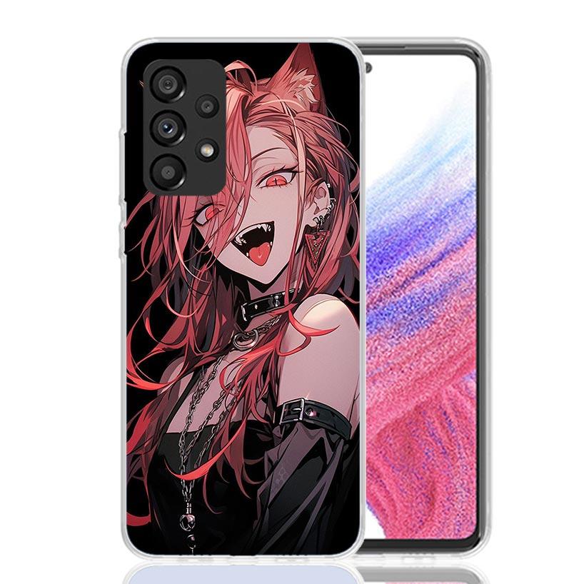 Cartoon Cool Demon Girl Phone Case For Samsung Galaxy A52 A32 A22 A12 A02S A50S A30S A51 A31 AA71 Note 20 Ultra 10 S10 Plus Gala