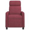 Recliner Chair Wine Red Fabric