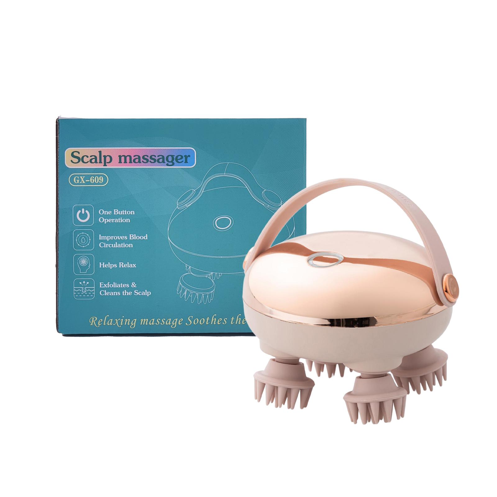 

Head Massage Instrument Rechargeable Head Massager Scalp Stress Relax Body MassageWaterproof Handheld Hair Scalp massager