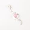 Pink Cat's Eye Gemstone 925 Sterling Silver Jewelry Handcrafted Designer Pendant PP-44-34