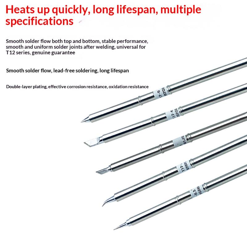 1PCS T12 I ILS J02 JL02 K KU Soldering Iron Tips For Hakko Fx951 DIY T12 Electric Soldering Iron Soldering Station Welding Tools