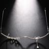 Rhinestones Love Eyeglasses Frame Glittering Face Chain Face Decorative Jewelry No Lens Half Frame Eyewear Party Favor