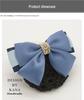 Women's Blue Flower Hair Net & Hairpin for Professionals