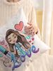 Cartoon Nurse Printed Pillow Cover Sofa Bedroom Living Room Bed Office Chair Home Decoration Cushion Cover