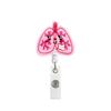 Cartoon Felt Cloth Embroidery Retractable Easy Pull Badge Reel Clip Id Card Holder Nursing Accessories School Supplies