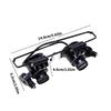 20X Magnification Double Lens Magnifier Suitable For Jewelry Appraisal And Watch Repair Ergonomic Design Comfortable Use
