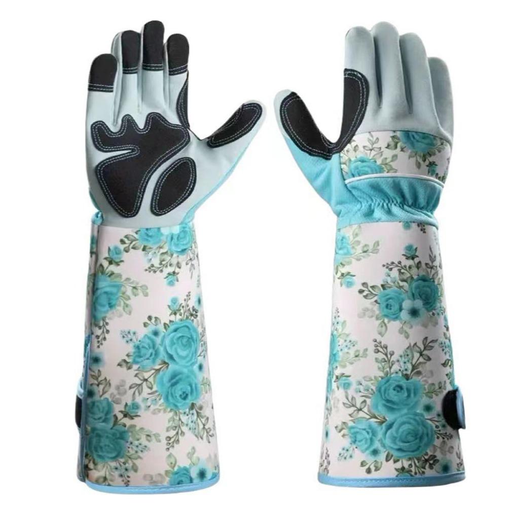 

1 Pair Anti-Puncture Thorn Proof Gloves Durable Rose Pruning Gloves Harvesting Chestnuts Length 36 cm