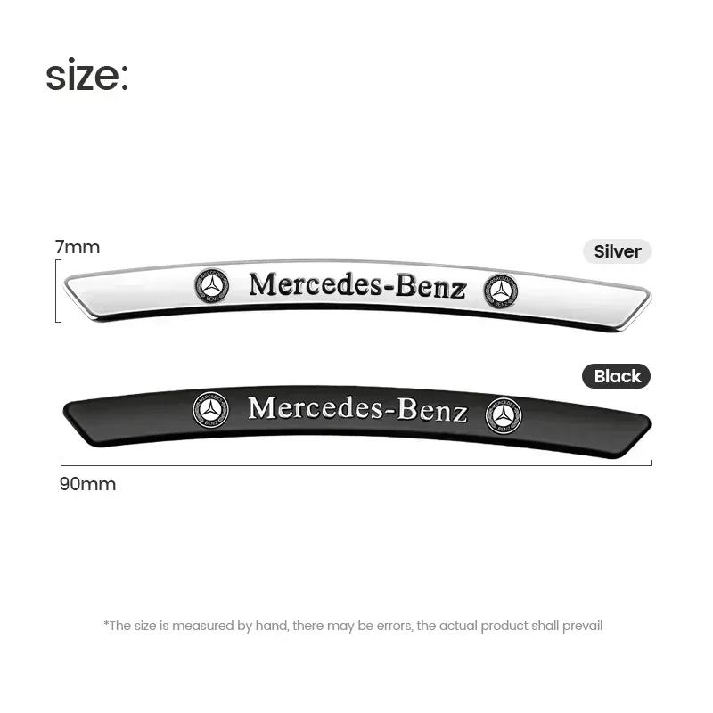UKY5   3D Aluminum Car Styling Wheel Rim Sticker Car Refit Accessorie For Mercedes Benz AMG A B R G Class GLK GLA CLA GLB GLC C200 E200