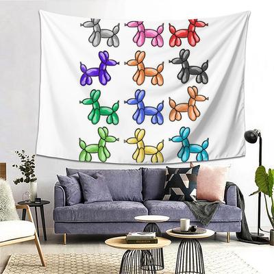 Balloon Dogs Tapestry Decor Art Aesthetic Tapestries for Living Room Bedroom Home Wall Cloth Wall Hanging