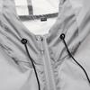 Sun Protection Coat Solid Color Drawstring Summer Relaxed Fit Hood Outdoor Windbreaker for Camping Hiking Fishing Riding