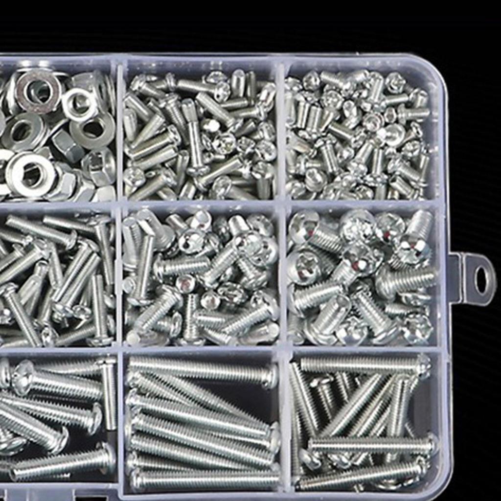 Verschiedene Schrauben Set Hardware Mehrzweck Rutschfeste Reparatur Werkzeug Selbstschneidende für Schrank
