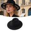 Elegant Round Top Bucket Hat With Bohemian Print And Wide Brims Music Festival Hat Fashion Acessory For Photo Props