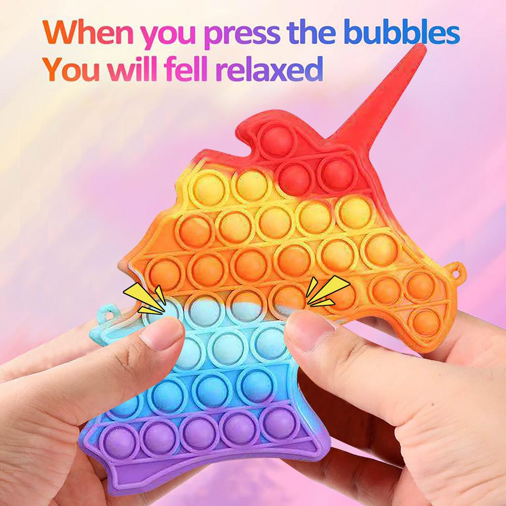 Empurre o saco do pendente do brinquedo, brinquedos do alívio do esforço do brinquedo da bolha para crianças adultas